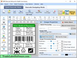 Medical Equipments Barcode Software