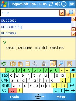 LingvoSoft Talking Dictionary English <-> Latvian for Pocket PC