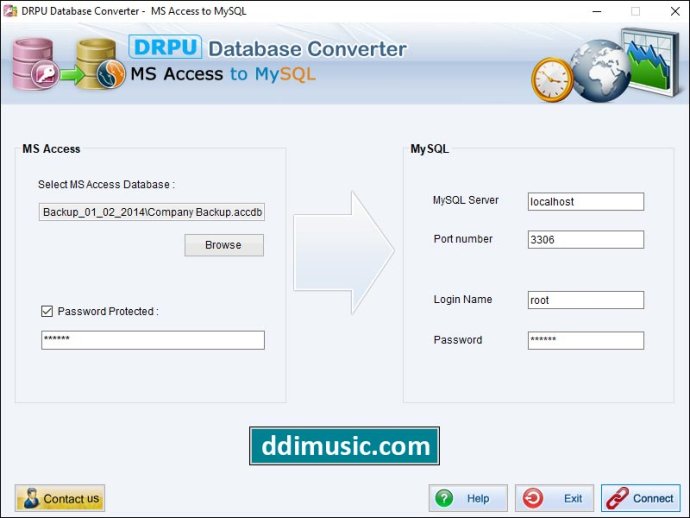 Convert MS Access Db to MySQL