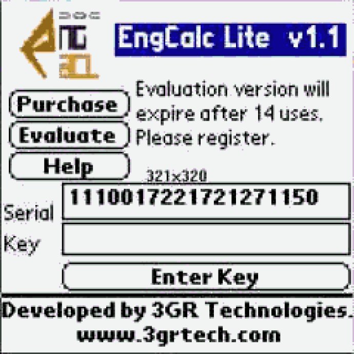 EngCalcLite(Electrial) - Palm Calculator