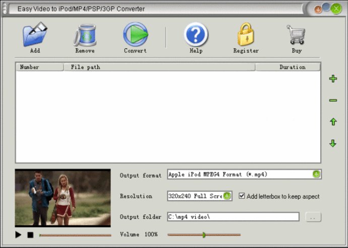 Easy Video to iPod/MP4/PSP/3GP Converter Easy Video to iPod/MP4/PSP/3GP Converter