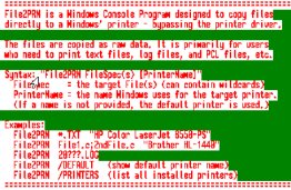 File2PRN Console Mode File Printer