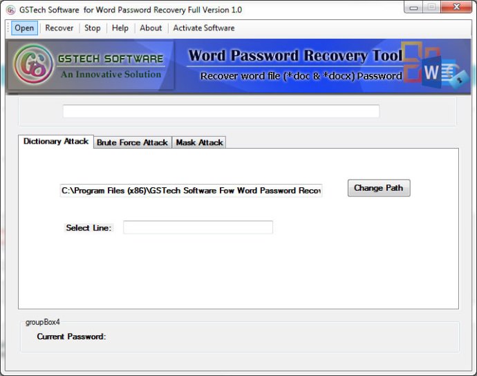 Word Password Recovery Tool