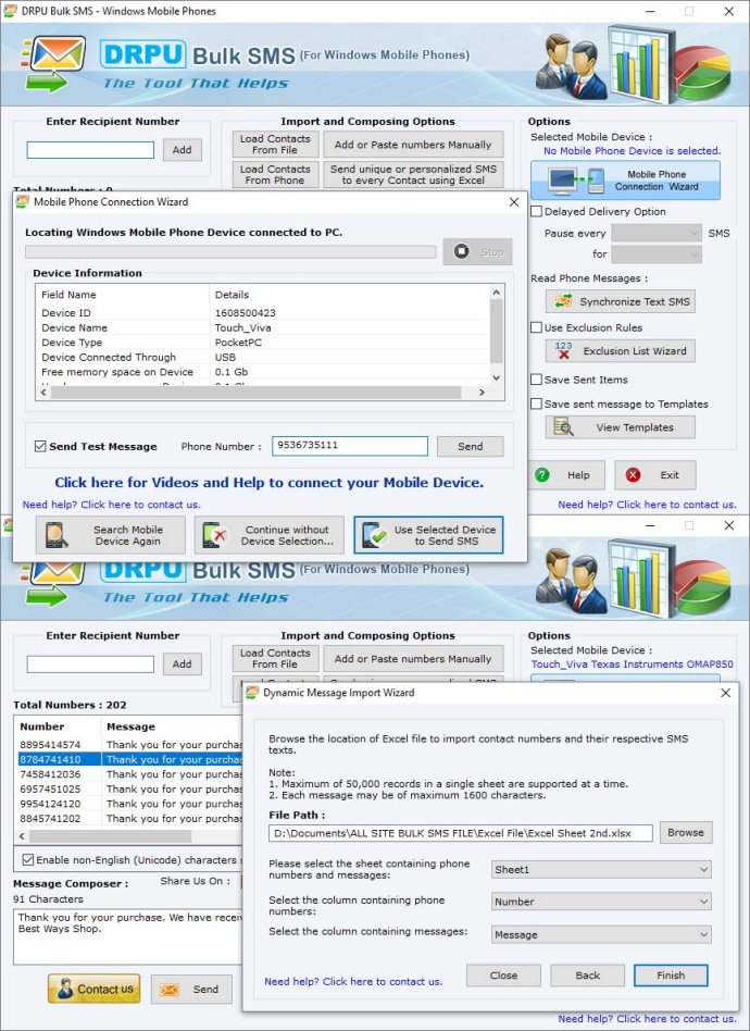 Bulk SMS Windows Mobile Bulk SMS Windows Mobile