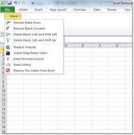 Excel Remove Blank Rows, Columns or Cells Software