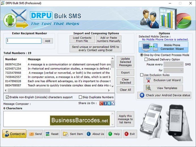 Integrated Bulk SMS Support Integrated Bulk SMS Support