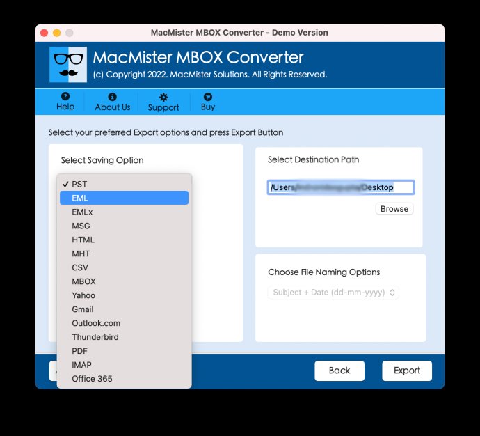 Save MBOX file to PDF Mac
