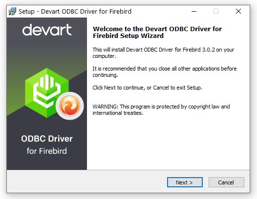 Firebird ODBC Driver by Devart