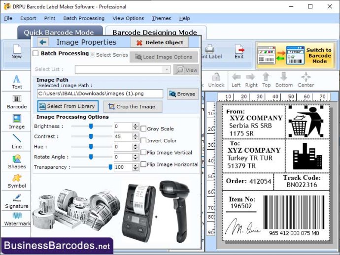 Tracking Labelling Software
