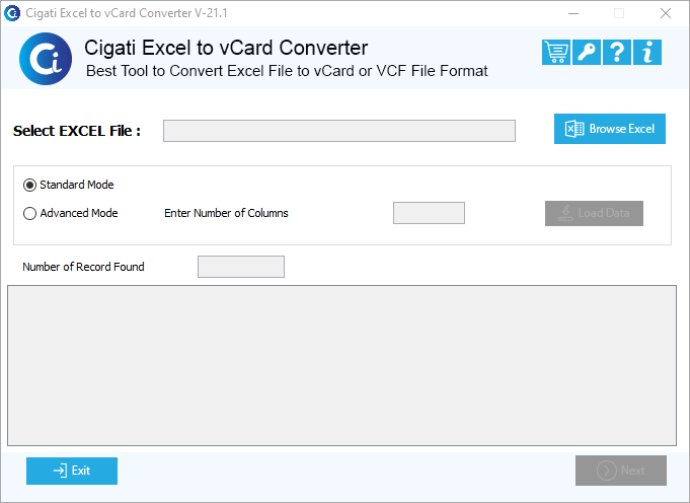 Cigati Excel to vCard Converter Tool