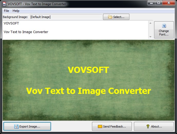Vov Text to Image Converter