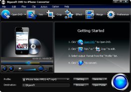 Bigasoft DVD to iPhone Converter