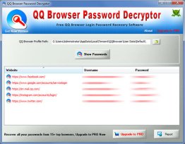 QQ Browser Password Decryptor