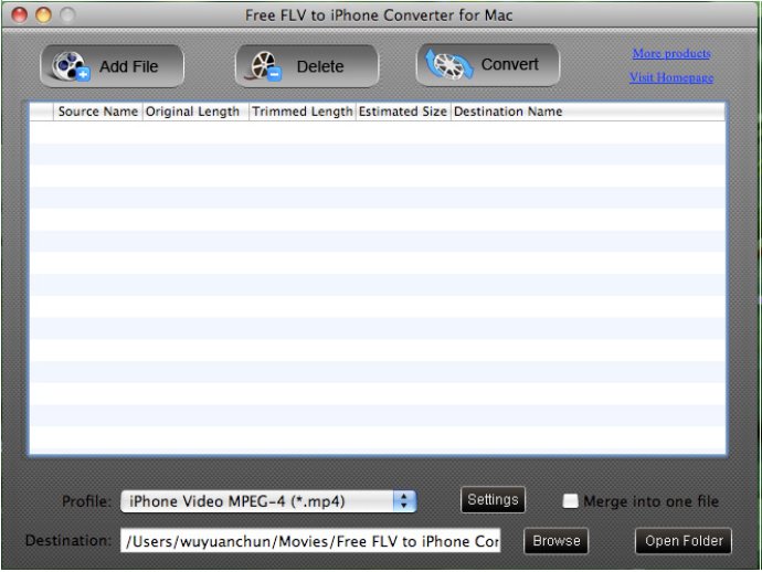 Free FLV to iPhone Converter for Mac