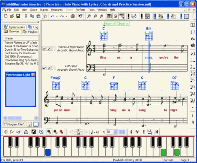 MidiIllustrator Music Notation Software