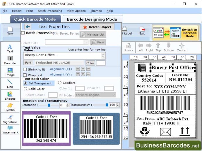 Barcode Software for Banking Industry