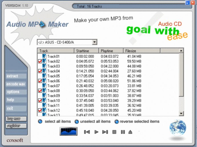 Audio CD to MP3 Maker