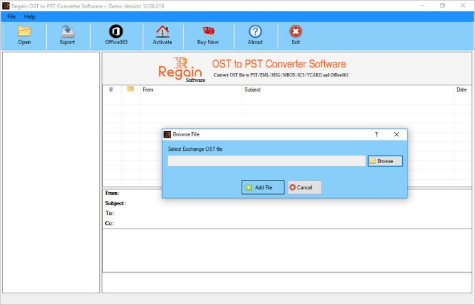 Regain Migrate OST to PST Manually