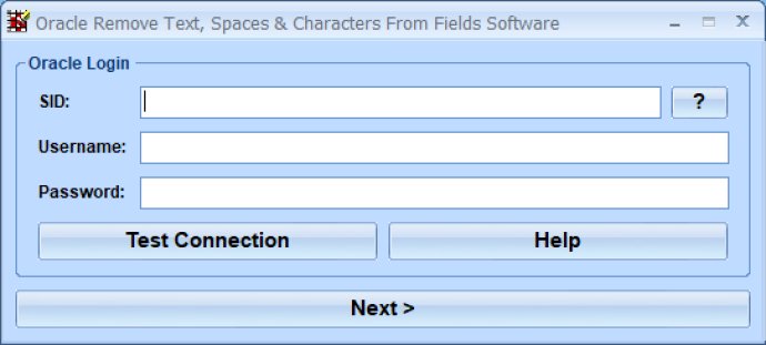 Oracle Remove Text, Spaces & Characters From Fields Software