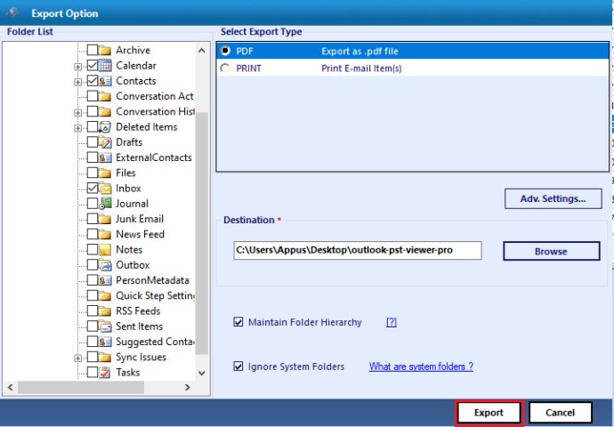 Convert Outlook Email to PDF