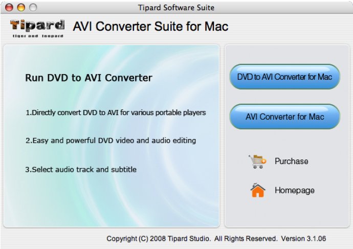 Tipard AVI Converter Suite for Mac