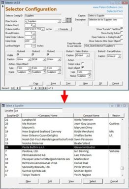 Selector for MS Access 97