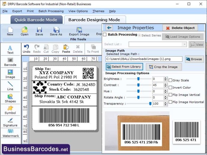 Inventory Barcode Label Design Software