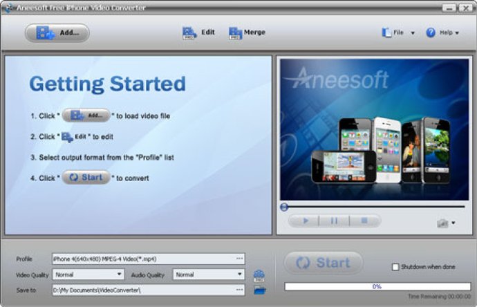 Aneesoft Free iPhone Video Converter