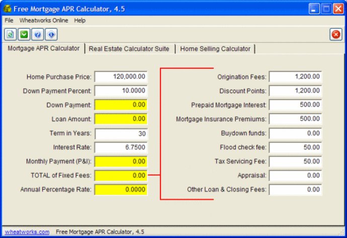 Free Mortgage APR Calculator