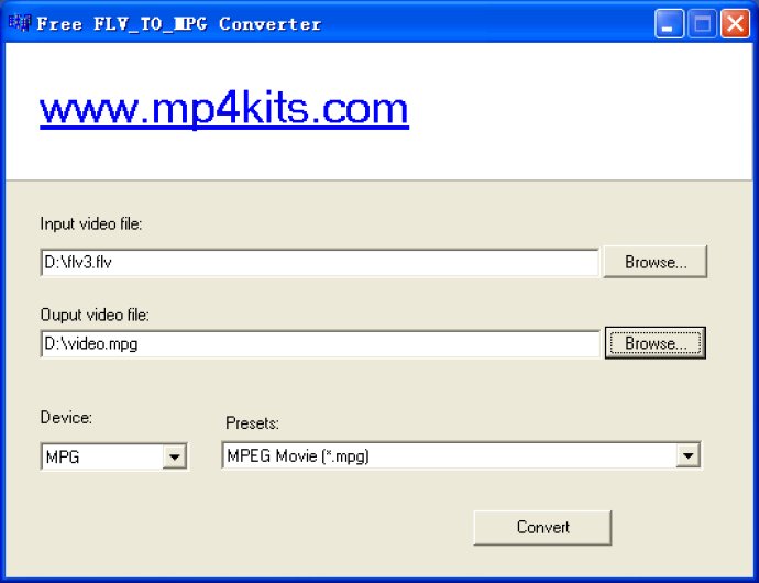 Doremisoft Free FLV to MPG Converter