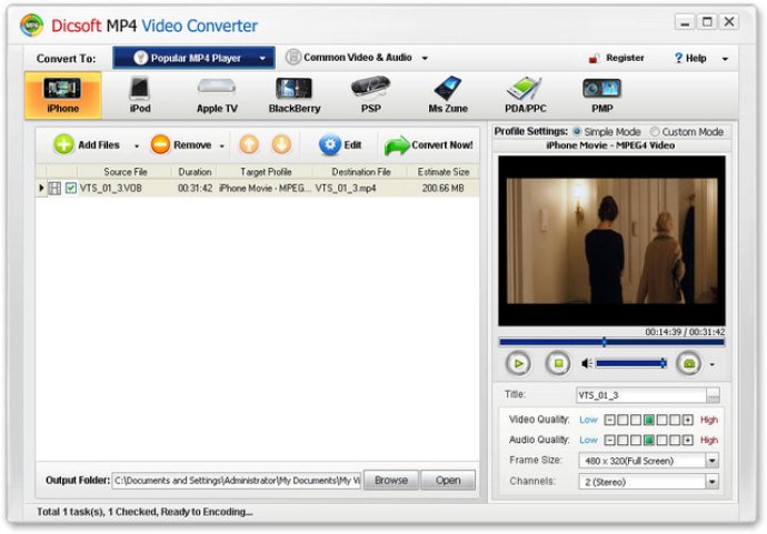 Dicsoft MP4 Video Converter