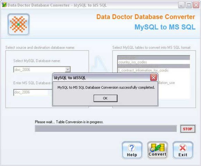 MySQL To MS SQL Conversion Program