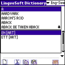 LingvoSoft Dictionary English <-> Swedish for Palm OS