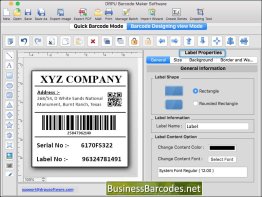 Standard Edition Mac Barcode Software
