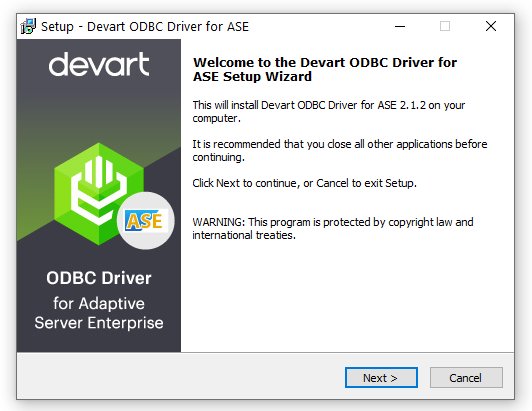 ASE ODBC Driver by Devart