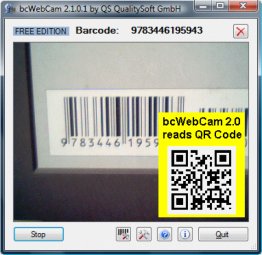 bcWebCam Read Barcodes with Web Cam