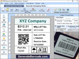 Generate Barcode Labels