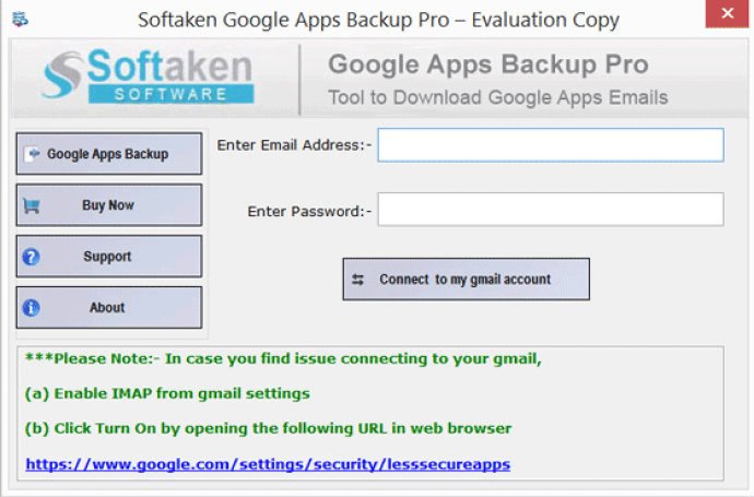 Softaken Google Apps Backup