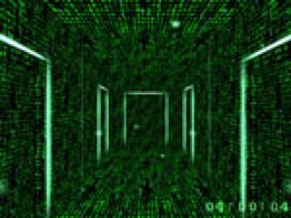 3D Matrix Screensaver Endless Corridors