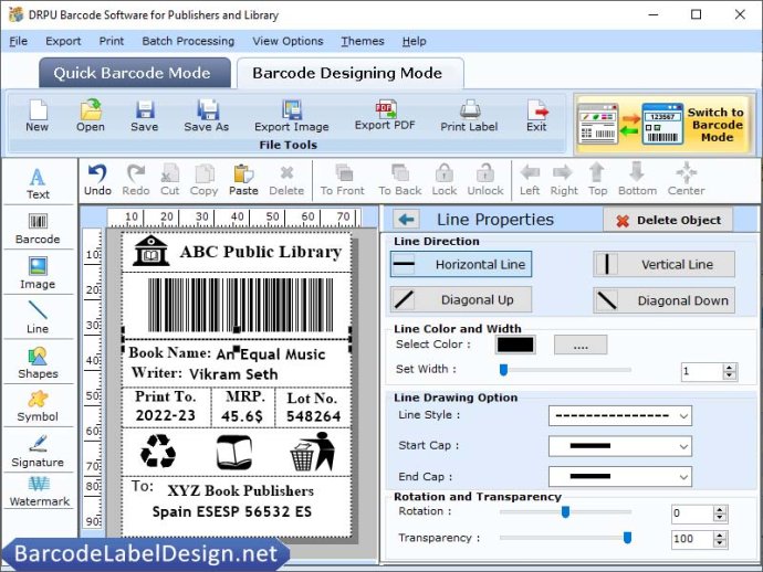 Design Publisher Barcode Software