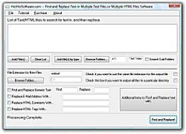 Find and Replace Text in Files