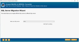 Aryson MySQL to MSSQL Converter