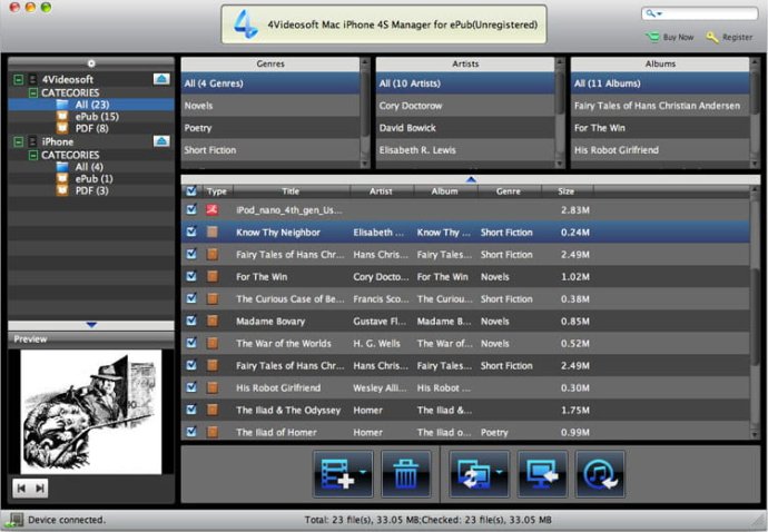 4Videosoft Mac iPhone 4S for ePub