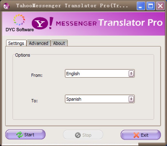 Translator Pro for Yahoo Messenger