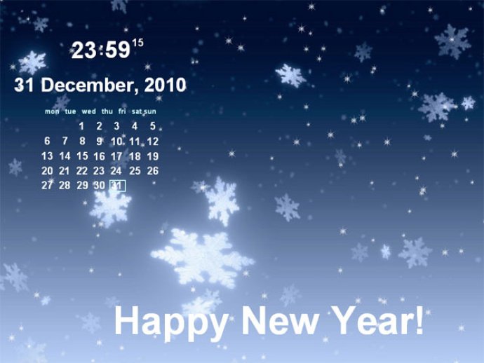 Free New Year Calendar ScreenSaver