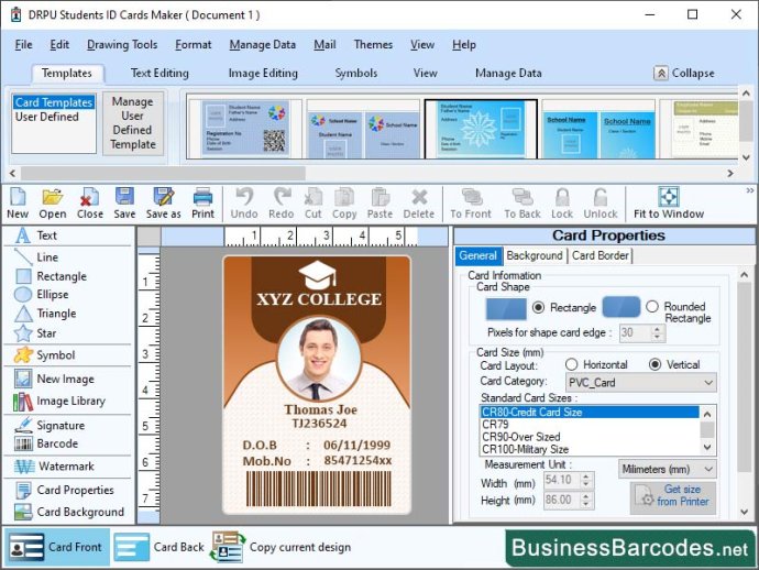 Create Own Student ID Card Software
