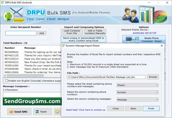 Android Mobile SMS Messaging Program Android Mobile SMS Messaging Program