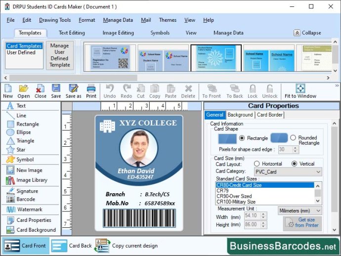 Printing Compatible ID Card Tool