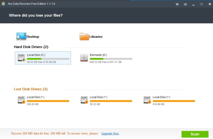 Any Data Recovery Free Edition