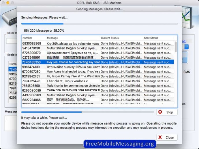 USB Modem Mac SMS Software